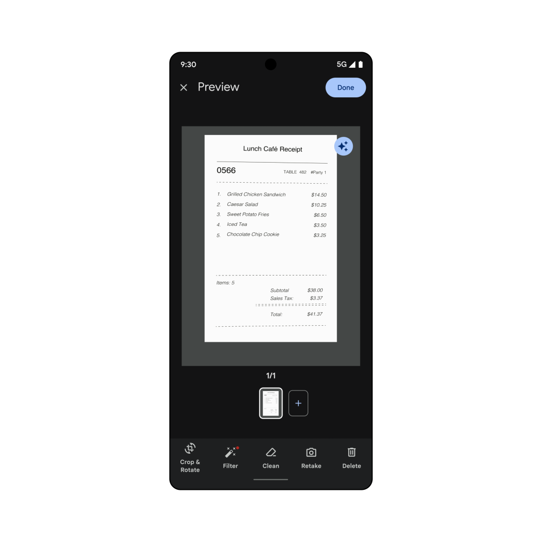 5a Auto Enhance Scanned Documents